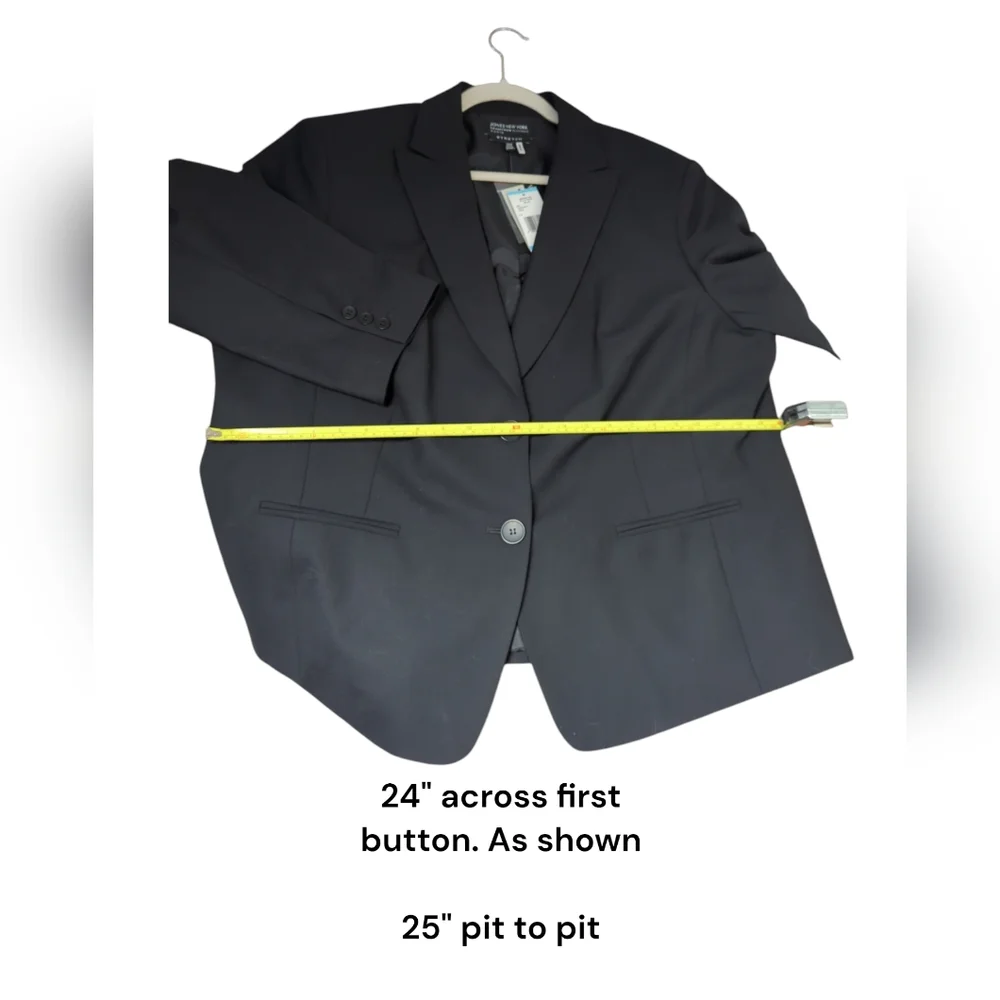 Jones New York Platinum Black Blazer NWT - Picture 5 of 6
